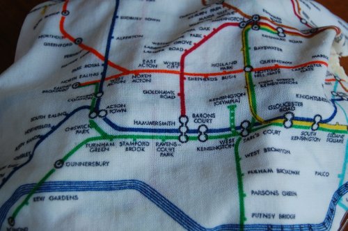London Underground tea towel